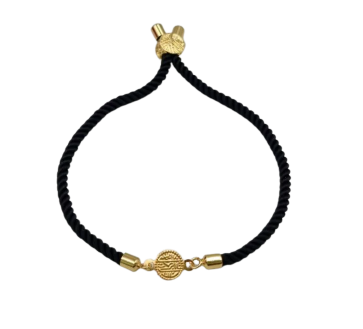 18K Pure Gold Adjustable Coin Bracelet